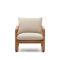Kave Home Sacaleta fauteuil eucalyptushout