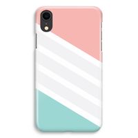 Strepen pastel: iPhone XR Volledig Geprint Hoesje