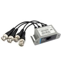 4-kanaals video (BNC) naar UTP (RJ45) video balun