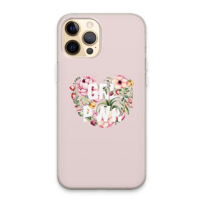 GRL PWR Flower: iPhone 13 Pro Max Transparant Hoesje