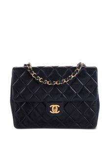 CHANEL Pre-Owned sac porté épaule Classic Flap (années 1990) - Bleu