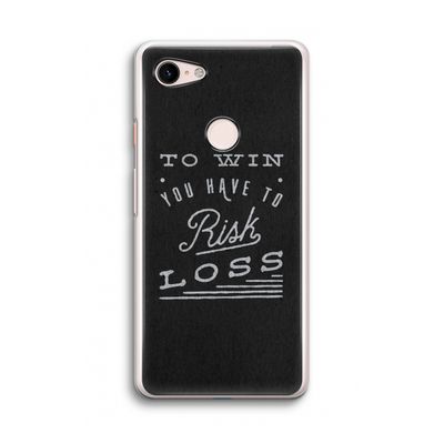 Risk loss: Google Pixel 3 Transparant Hoesje