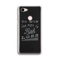 Risk loss: Google Pixel 3 Transparant Hoesje