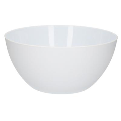 Plasticforte Serveerschaal - D25xH12 cm - kunststof - wit - saladeschaal Plasticforte Serveerschaal - D25xH12 cm - kunststof - wit - saladeschaal