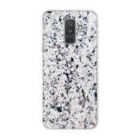 Gespikkelde marmer: Samsung Galaxy A6 Plus (2018) Transparant Hoesje