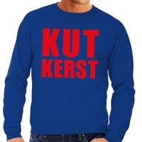 Foute kersttrui - sweater - Kut kerst - blauw - voor heren - Kersttruien