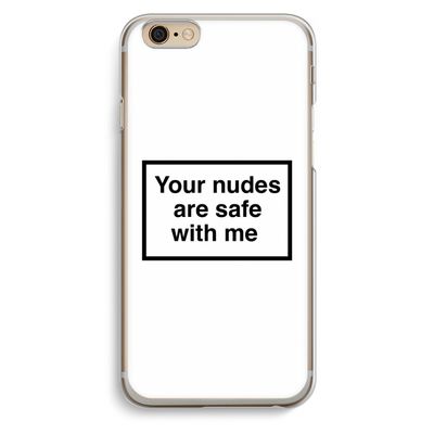 Safe with me: iPhone 6 / 6S Transparant Hoesje