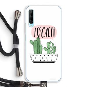 I love cacti: Huawei P Smart Pro Transparant Hoesje met koord