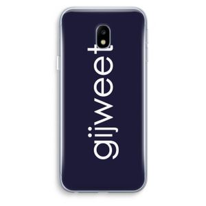 Gijweet: Samsung Galaxy J3 (2017) Transparant Hoesje