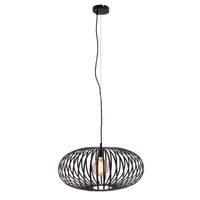 Curvato zwart hanglamp 1 lichts 60cm