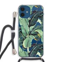 Bananenbladeren: iPhone 12 Transparant Hoesje met koord