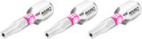 HAZET Bit 2223N-T15H/3 · 1/4 inch (6,3 mm) zeskant massief · Tamper resistant TORX®-profiel · 3-delig · SW T15H
