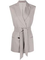 Brunello Cucinelli Mouwloze blazer - Paars - thumbnail