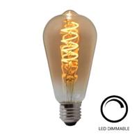 Highlight E27 4Watt Gold Spiraal 64mm Dimbaar