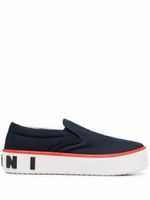 Marni chaussures de skate à logo imprimé - Bleu Marni chaussures de skate à logo imprimé - Bleu