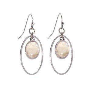 Qoss Hang Oorbellen Anky Creme