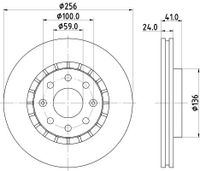 Remschijf PRO 8DD355134251