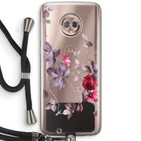Mooie bloemen: Motorola Moto G6 Transparant Hoesje met koord