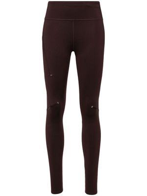 On Running Legging met logoprint - Bruin