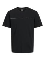 Jack & Jones Jcofusion Full Branding Tee Ss Crew Noos Print T-shirts Black