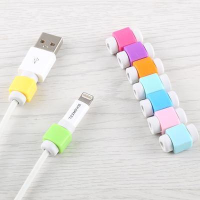 Hoofdtelefoon draad Data kabel bescherming Cover Winder snoer Wrap organisator willekeurige kleur levering