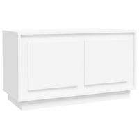 The Living Store Tv-meubel Wit 80 x 35 x 45 cm Duurzaam Hout