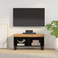 Tv-meubel 85x33x43,5 cm massief mangohout