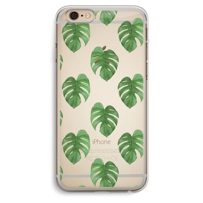 Monstera leaves: iPhone 6 Plus / 6S Plus Transparant Hoesje