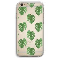 Monstera leaves: iPhone 6 Plus / 6S Plus Transparant Hoesje