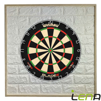 Winmau Blade 6 + Lena Dartbord Geluidsdemper Deluxe Wit - thumbnail