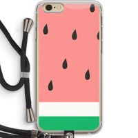 Watermeloen: iPhone 6 PLUS / 6S PLUS Transparant Hoesje met koord