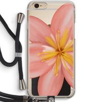 Pink Ellila Flower: iPhone 6 / 6S Transparant Hoesje met koord