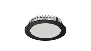 LED inbouwspot 12V 2.5W 150 lumen 3000K 100° 58mm zwart IP20 Hafele