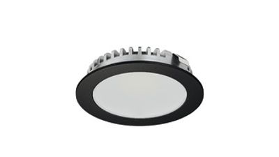 LED inbouwspot 12V 2.5W 150 lumen 3000K 100° 58mm zwart IP20 Hafele