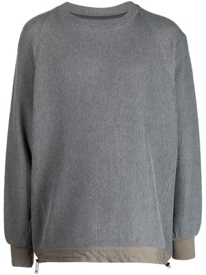 White Mountaineering pull en coton à col rond - Gris