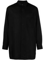 Yohji Yamamoto chemise à effet d'épaules descendues - Noir - thumbnail