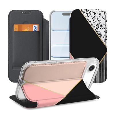 Apple iPhone Air Telefoonhoesje Black Pink Shapes