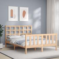 Bedframe zonder matras massief grenenhout 140x200 cm