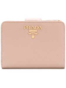 Prada petit porte-monnaie à plaque logo - Tons neutres