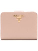 Prada petit porte-monnaie à plaque logo - Tons neutres