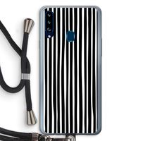Stripes: Samsung Galaxy A20s Transparant Hoesje met koord
