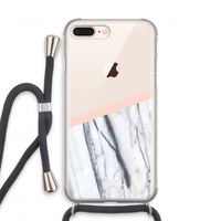 A touch of peach: iPhone 7 PLUS Transparant Hoesje met koord