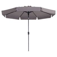 Madison Parasol Flores Luxe rond 300 cm taupe - thumbnail