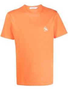 Maison Kitsuné t-shirt à patch Fox - Orange