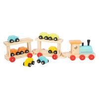 Small Foot Houten Trein Transporter met Auto's, 11dlg.