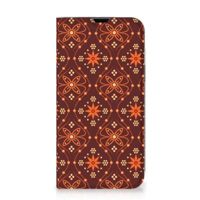 iPhone 13 | Hoesje met Magneet | Batik Brown