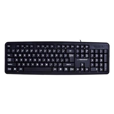 Esperanza EK129 toetsenbord USB QWERTY Brits Engels Zwart