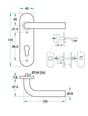 Krukgarn BODA PL rvs mat blind KS