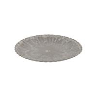 Onderbord Melamine ribbel 33cm bruin