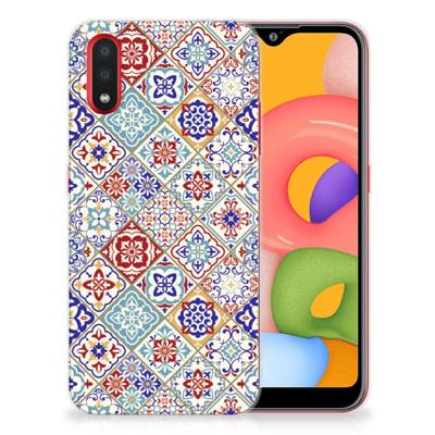 Samsung Galaxy A01 | TPU | Siliconen hoesje | Tiles Color Samsung Galaxy A01 | TPU | Siliconen hoesje | Tiles Color